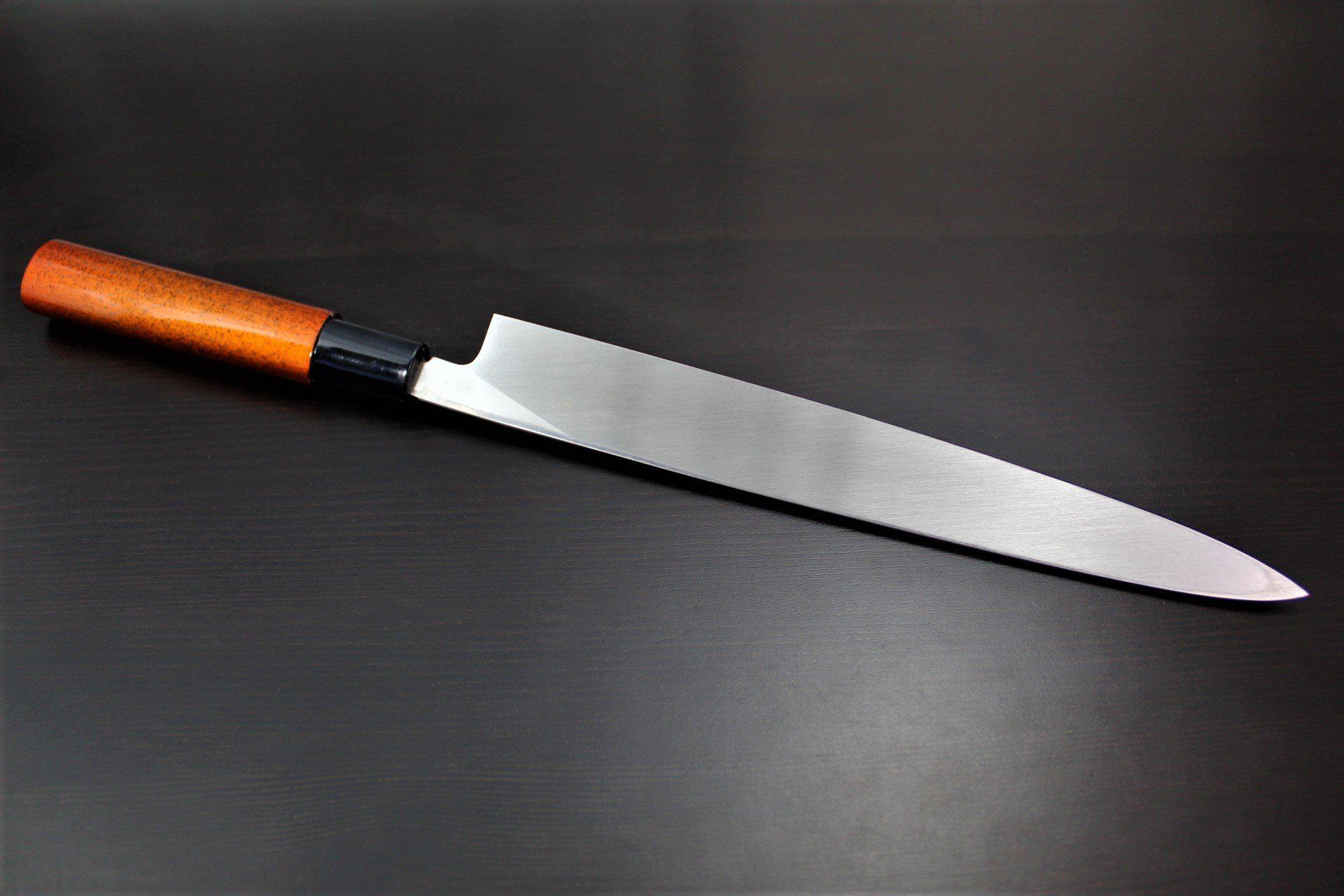 Kitchen Knives - Sakai Takayuki Shobu Knife 240mm (9.4") With Saya - Shikisai Hikari - Molybdenum Stainless Steel