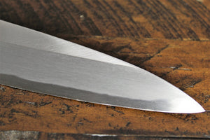 Kitchen Knives - Sakai Takayuki Shobu Knife White Steel 300mm (11.8") With Buffalo Horn Handle Kasumi Togi