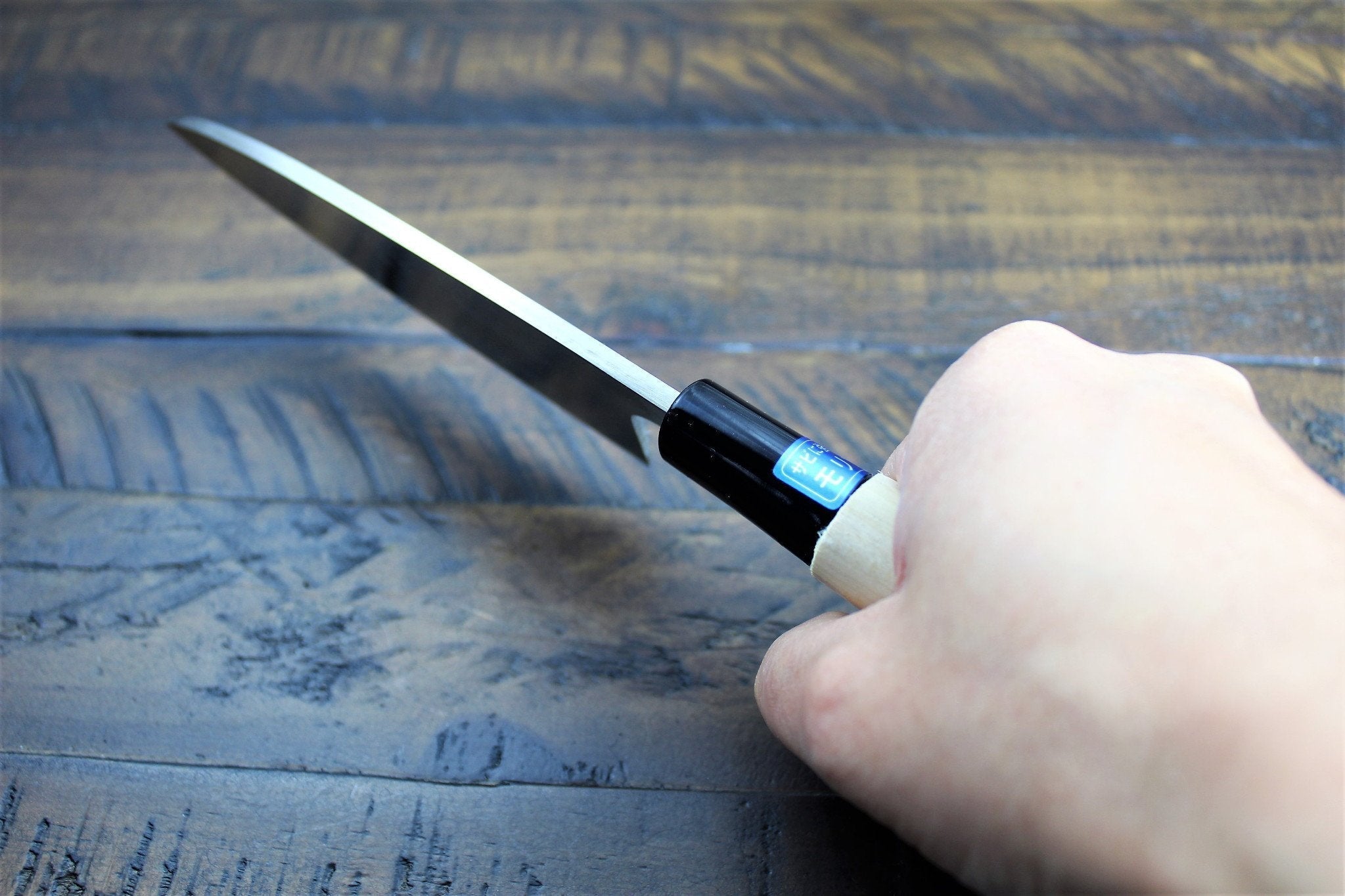 Kitchen Knives - Sakai Takayuki Small Deba Knife / Ajikiri 120mm (4.7") INOX Molybdenum Stainless Steel