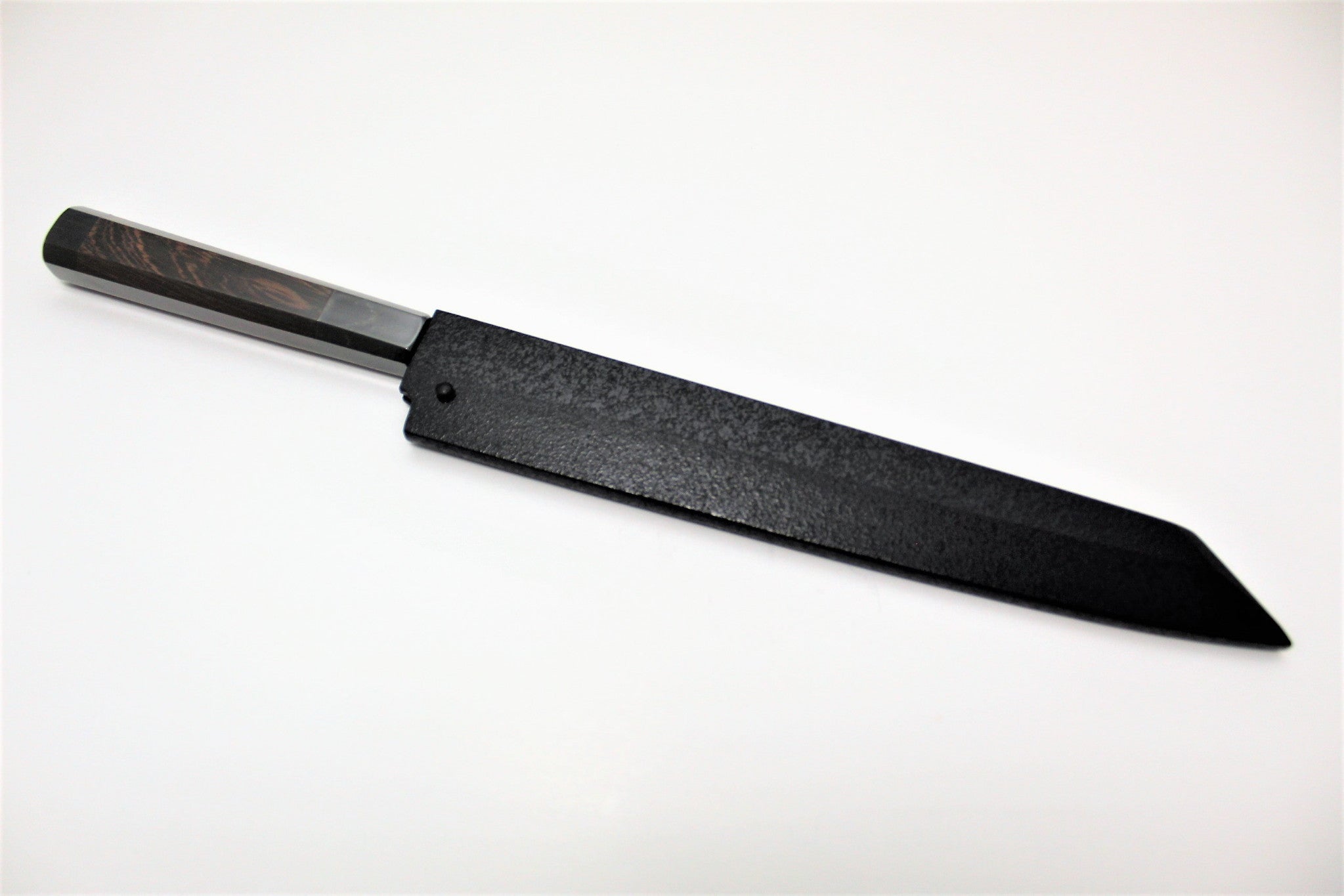 Kitchen Knives - Sakura Hanafubuki Hien Kengata Yanagiba Slicer With Saya 270mm (10.6") - Ginsan Stainless Steel - Hand Etched