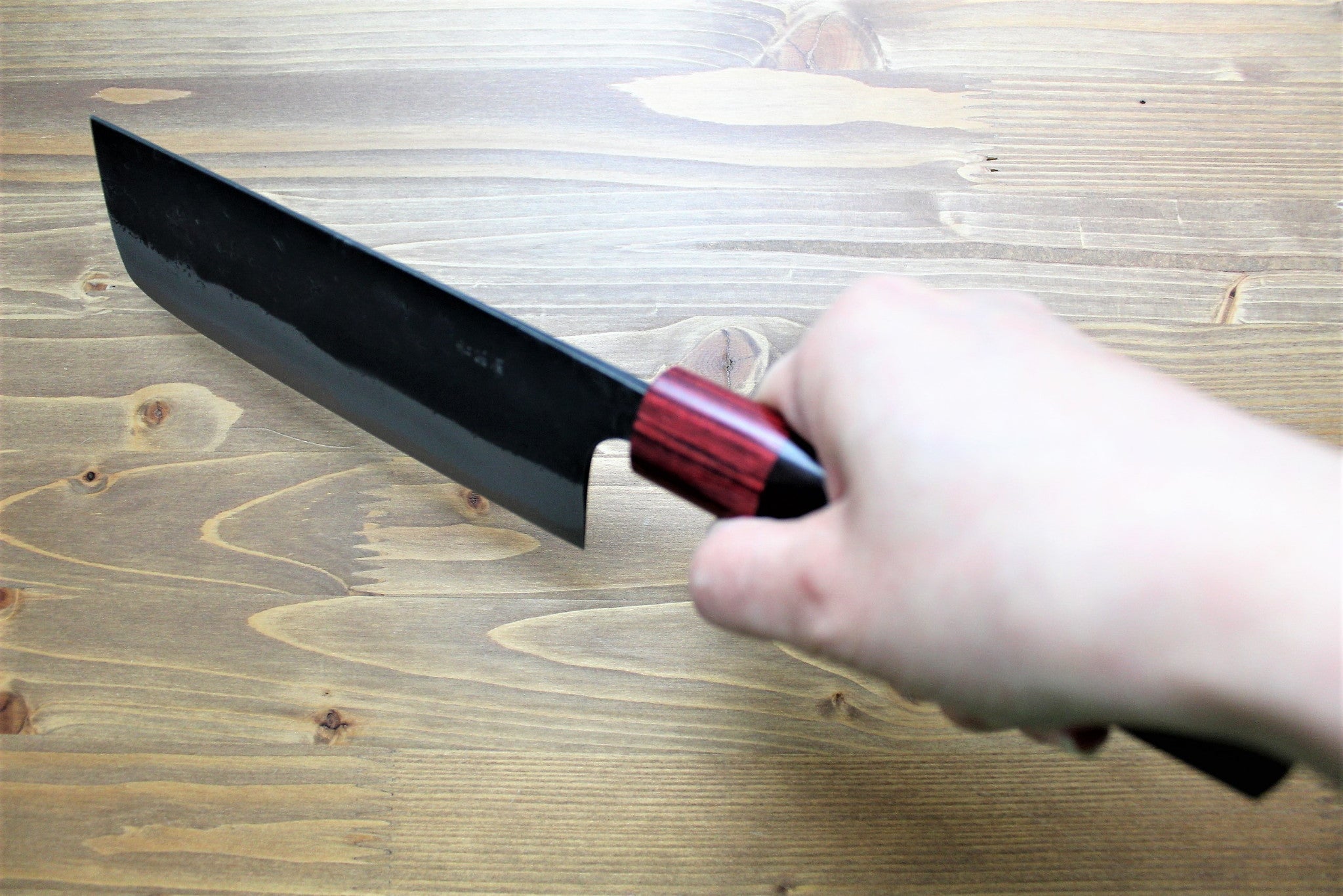 Kitchen Knives - Sawakazuma Genryu Aoniko Nakiri 165 Mm / 6.5" Rosewood Handle