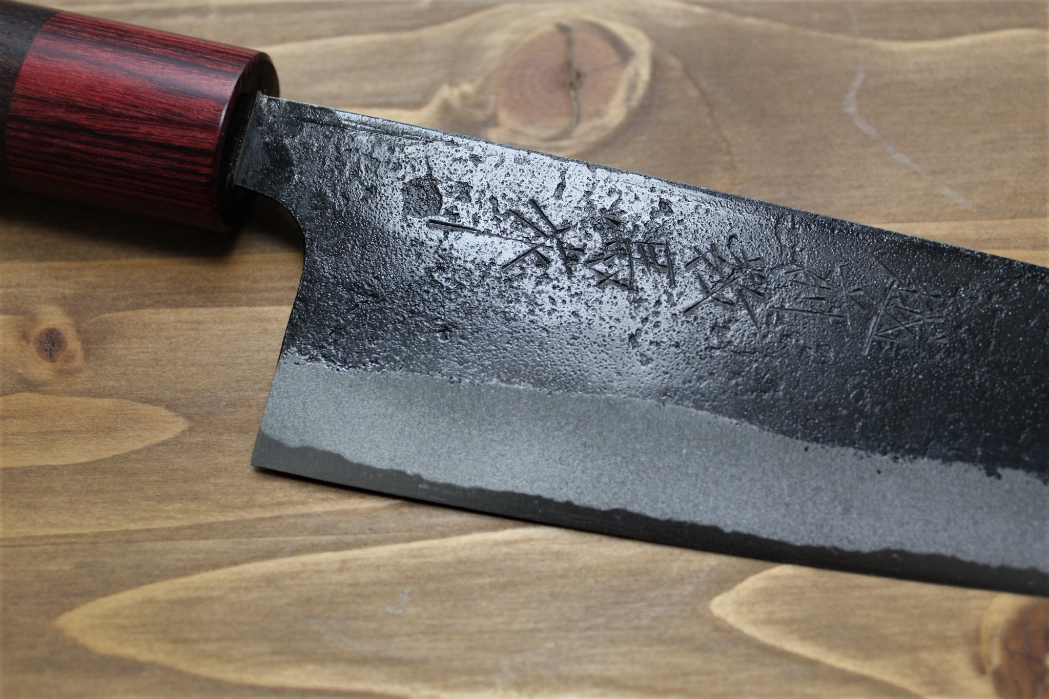 Kitchen Knives - Sawakazuma Genryu Aoniko Santoku 165 Mm / 6.5" Rosewood Handle