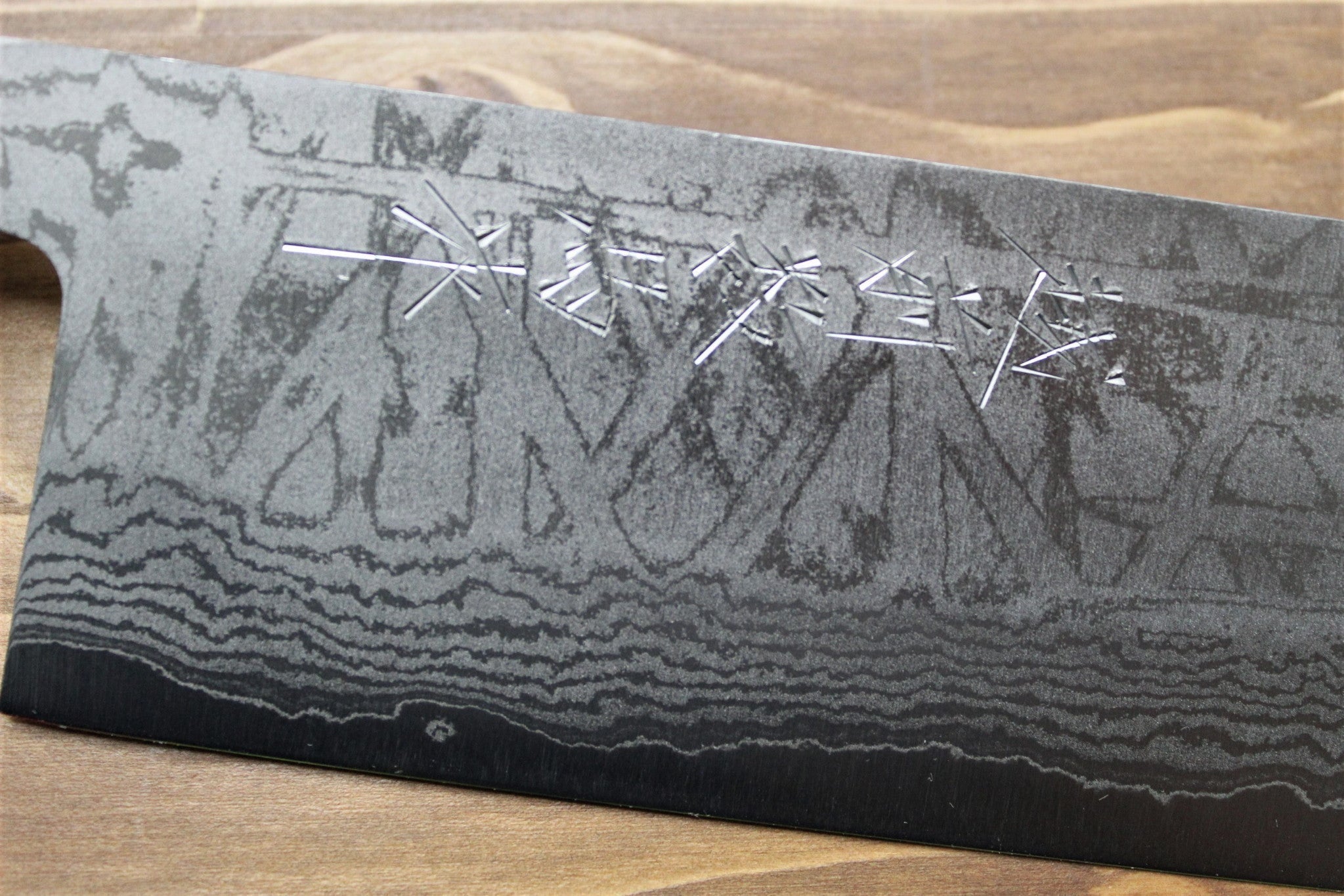 Kitchen Knives - Sawakazuma Setsugetsuka VG-10 Damascus Nakiri Knife 165 Mm / 6.5" Rosewood Handle