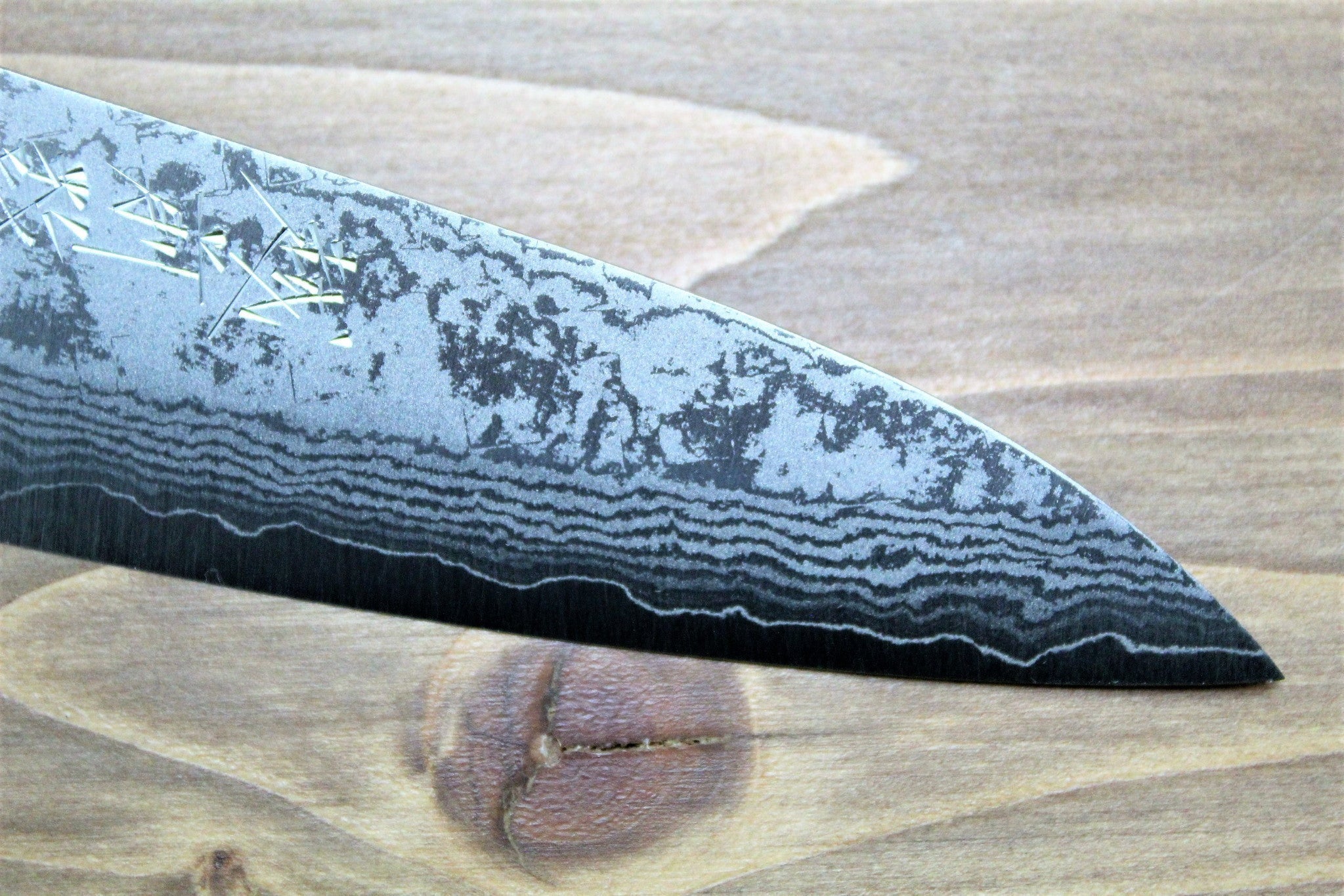 Kitchen Knives - Sawakazuma Setsugetsuka VG-10 Damascus Petty Knife 135 Mm / 5.3" Rosewood Handle