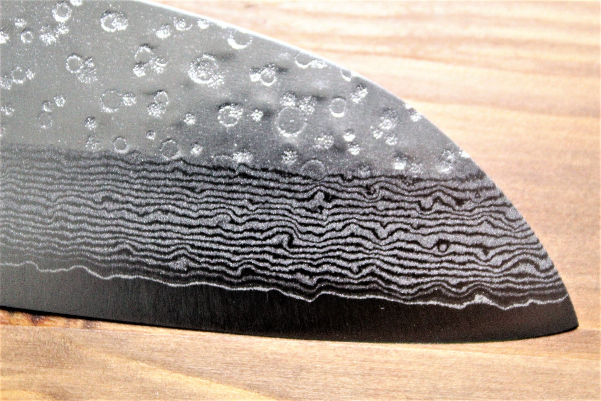 Kitchen Knives - Sawakazuma Setsukei VG-10 Damascus Santoku Knife 165 Mm / 6.5" Rosewood Handle