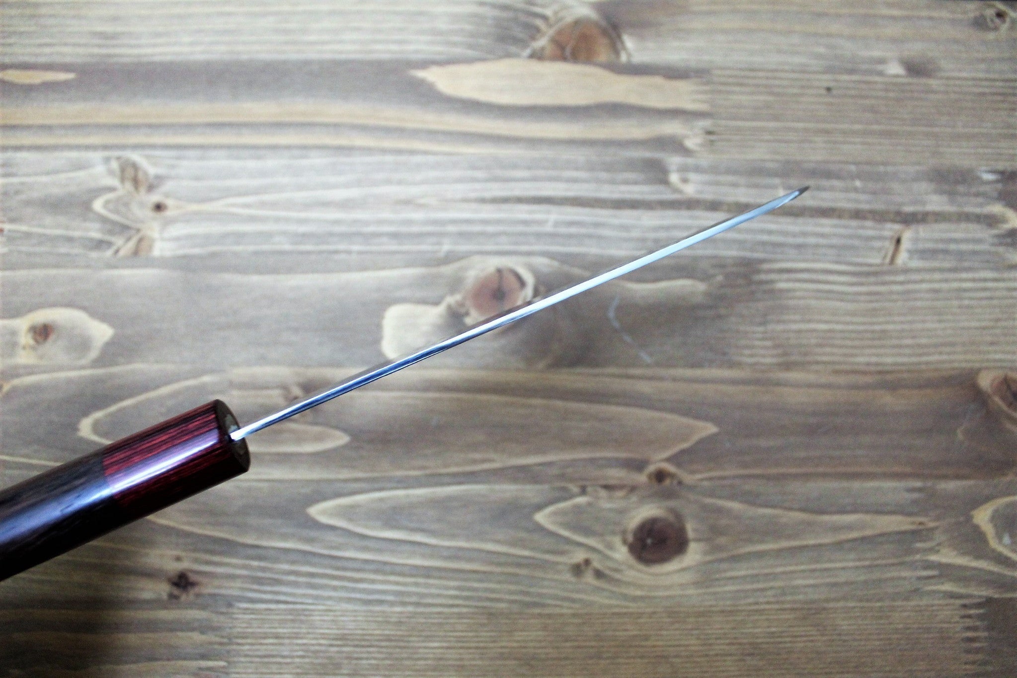 Kitchen Knives - Sawakazuma Setsukei VG-10 Damascus Santoku Knife 165 Mm / 6.5" Rosewood Handle