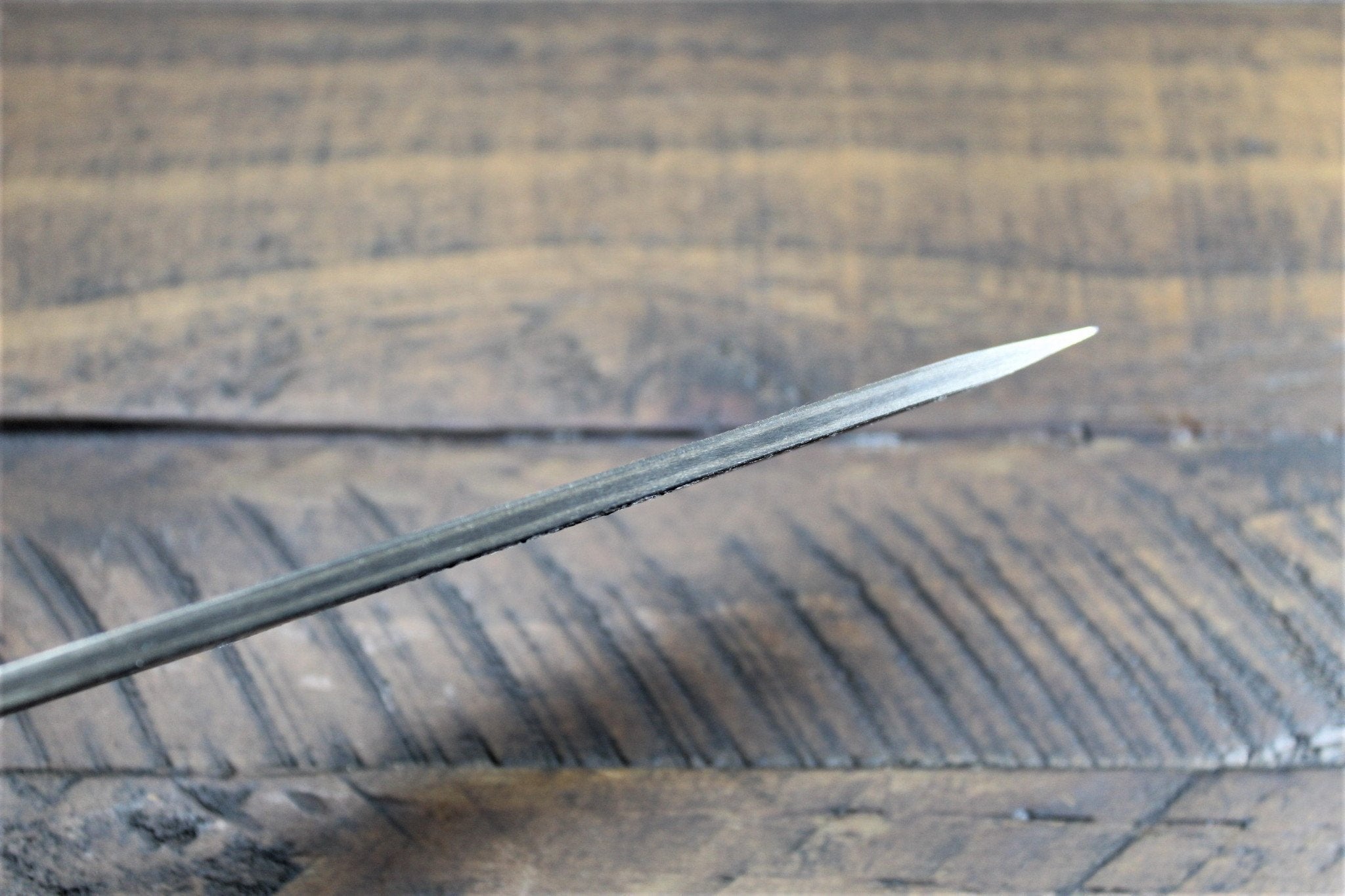 Knife - Sakai Takayuki Outdoor 80mm Knife Aoniko Blue Steel #2 With Leather Saya - Kotengu