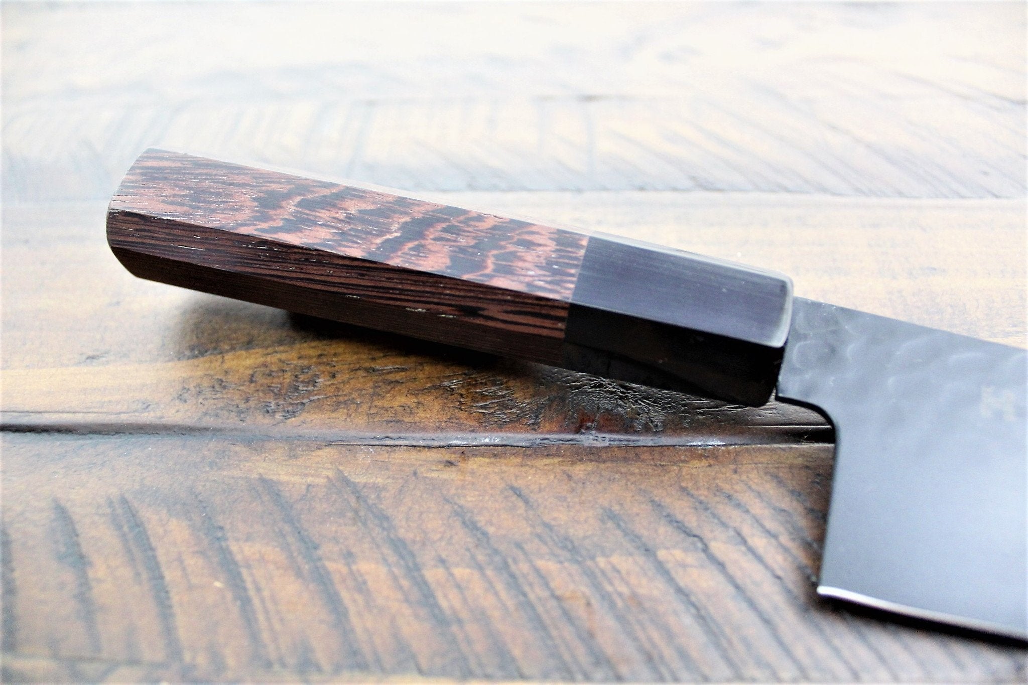 Knife - Sakai Takayuki Santoku Knife With Wenge Handle 170mm (6.7") Kurokage VG-10 With Non Stick Coating