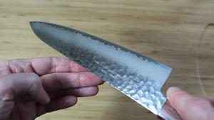 Sakai Takayuki Japanese Knife Set Damascus 33 Layer with Japanese Handle Nakiri Knife 160mm (6.3") Gyuto Chef Knife 210mm (8.3")