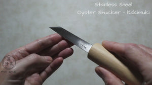 Oyster Shucker / Opener / Kakimuki with Wooden Handle