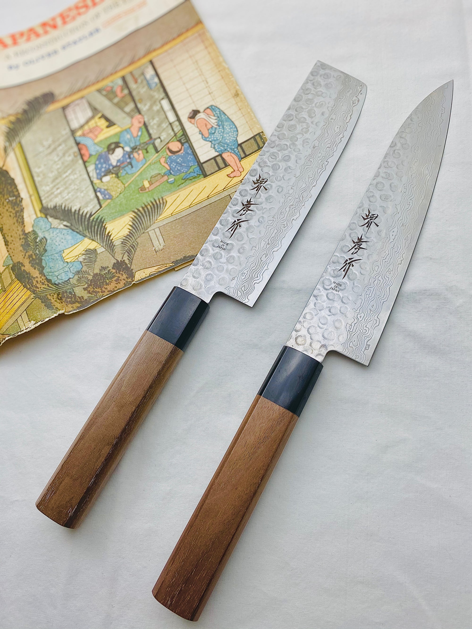 nakiri and santoku japanese knives