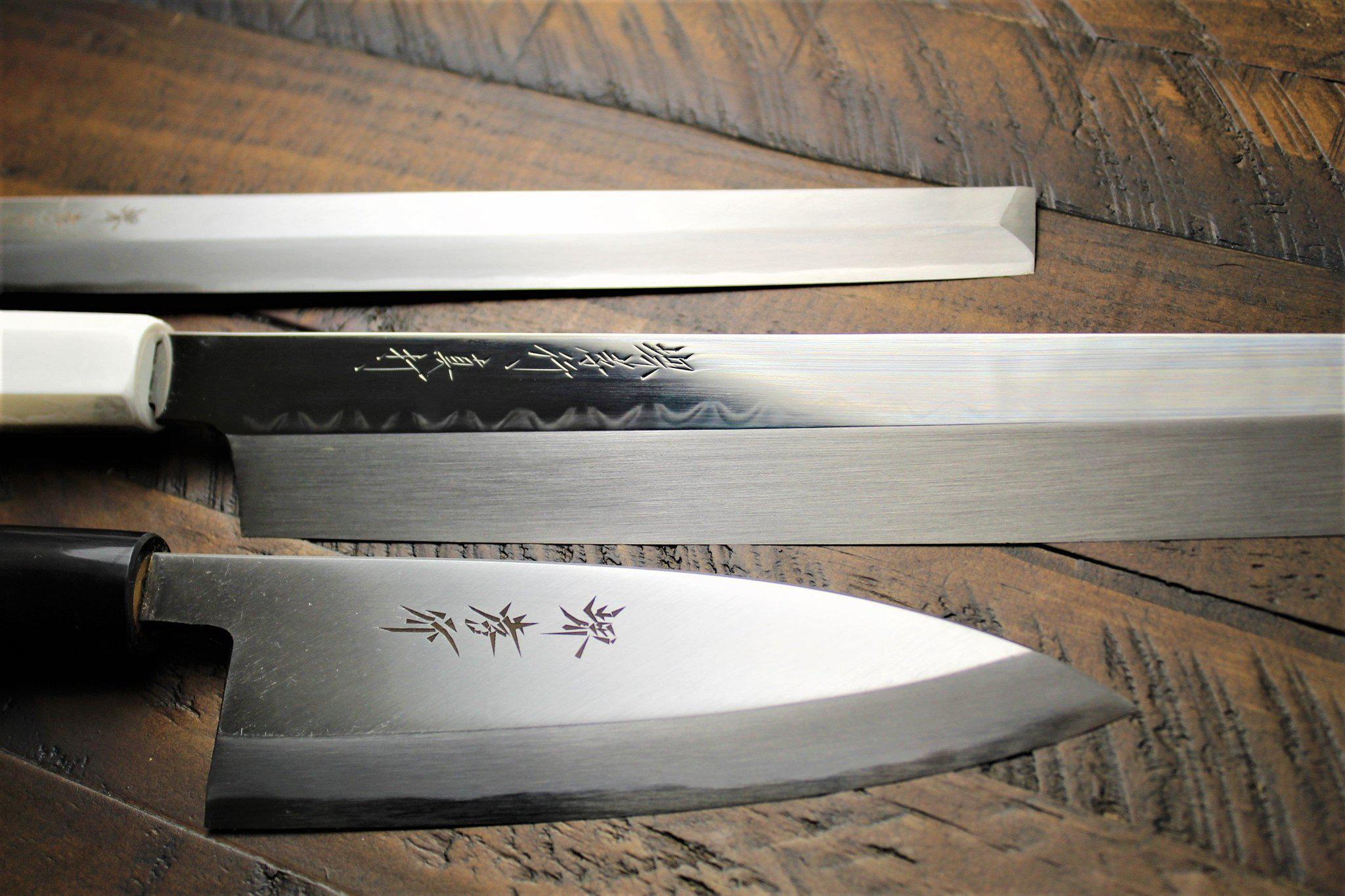 Sushi knives - traditional single bevel Japanese kitchen knives