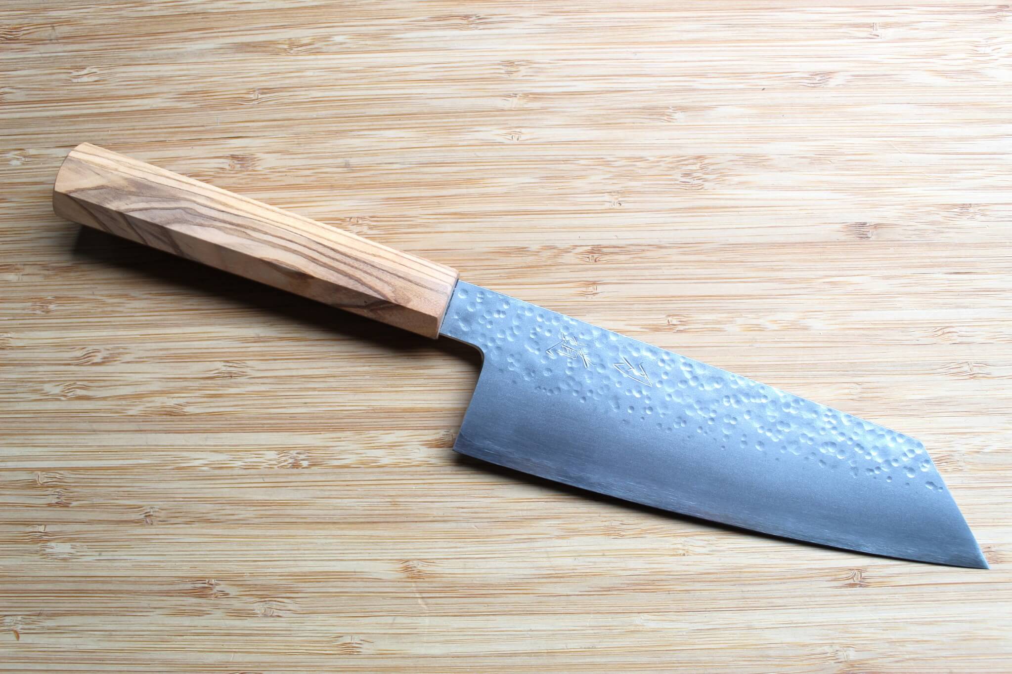 Hado Shiosai SG2 Powdered Stainless 180mm Bunka - Oak Wood Handle