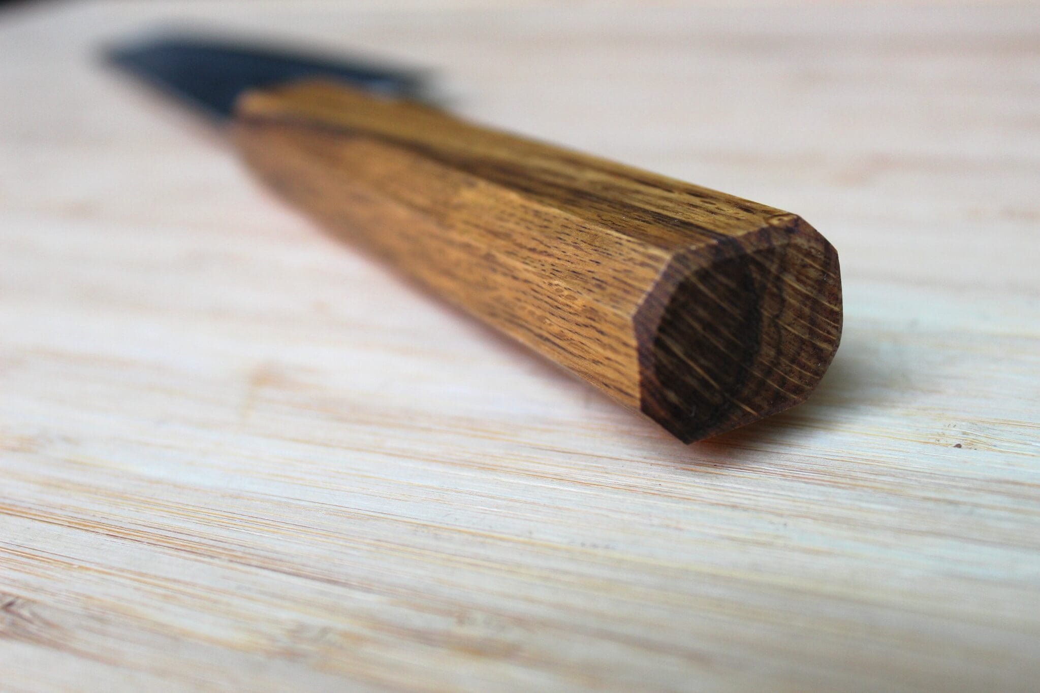 Hado Shiosai SG2 Powdered Stainless 135mm Small Bunka -  Oak Wood Handle