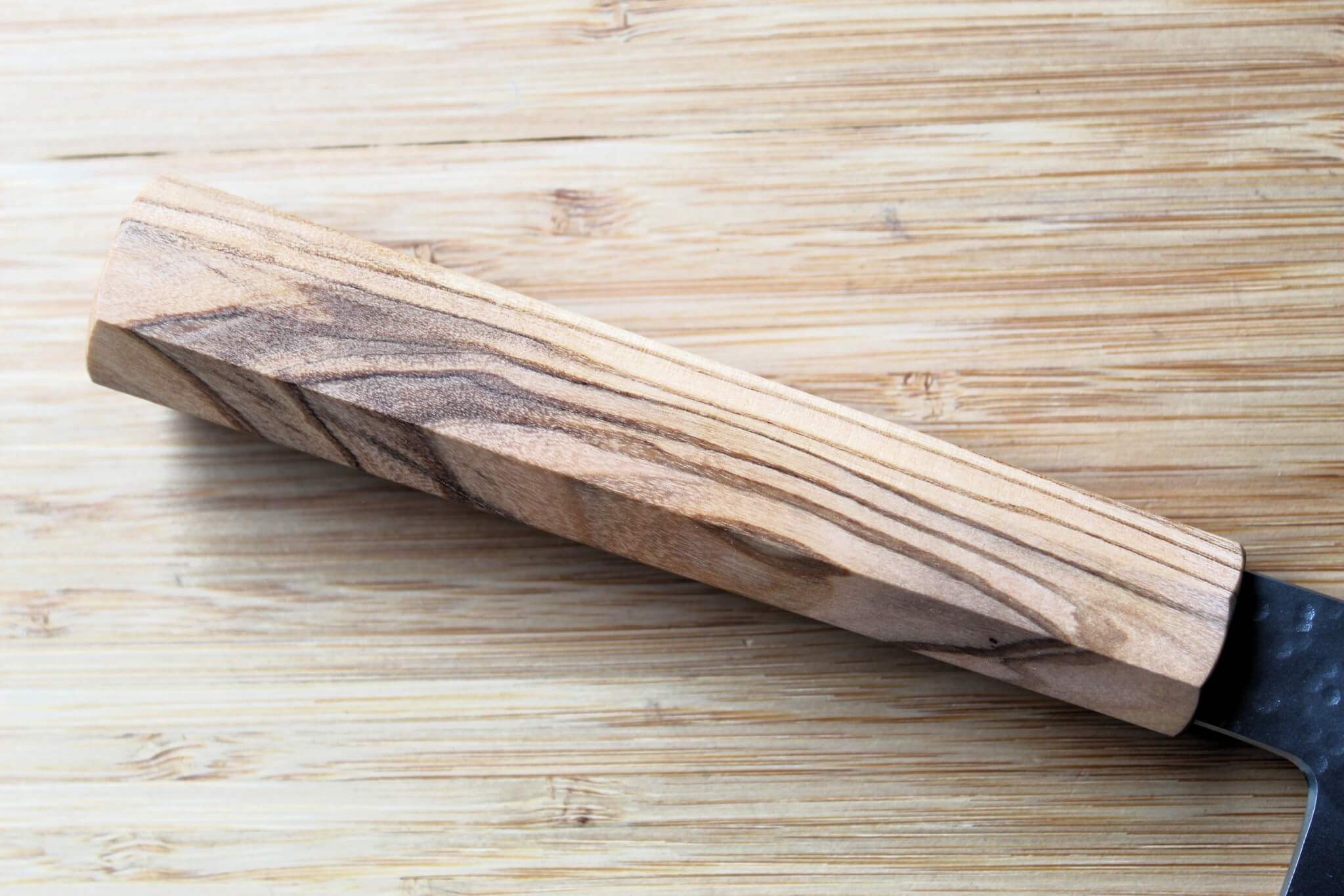 Hado Shiosai SG2 Powdered Stainless 210mm Kengata Gyuto  - Oak Wood Handle