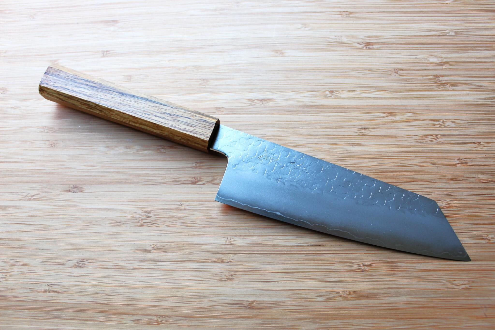 Hado Shiosai SG2 Powdered Stainless 180mm Bunka - Oak Wood Handle