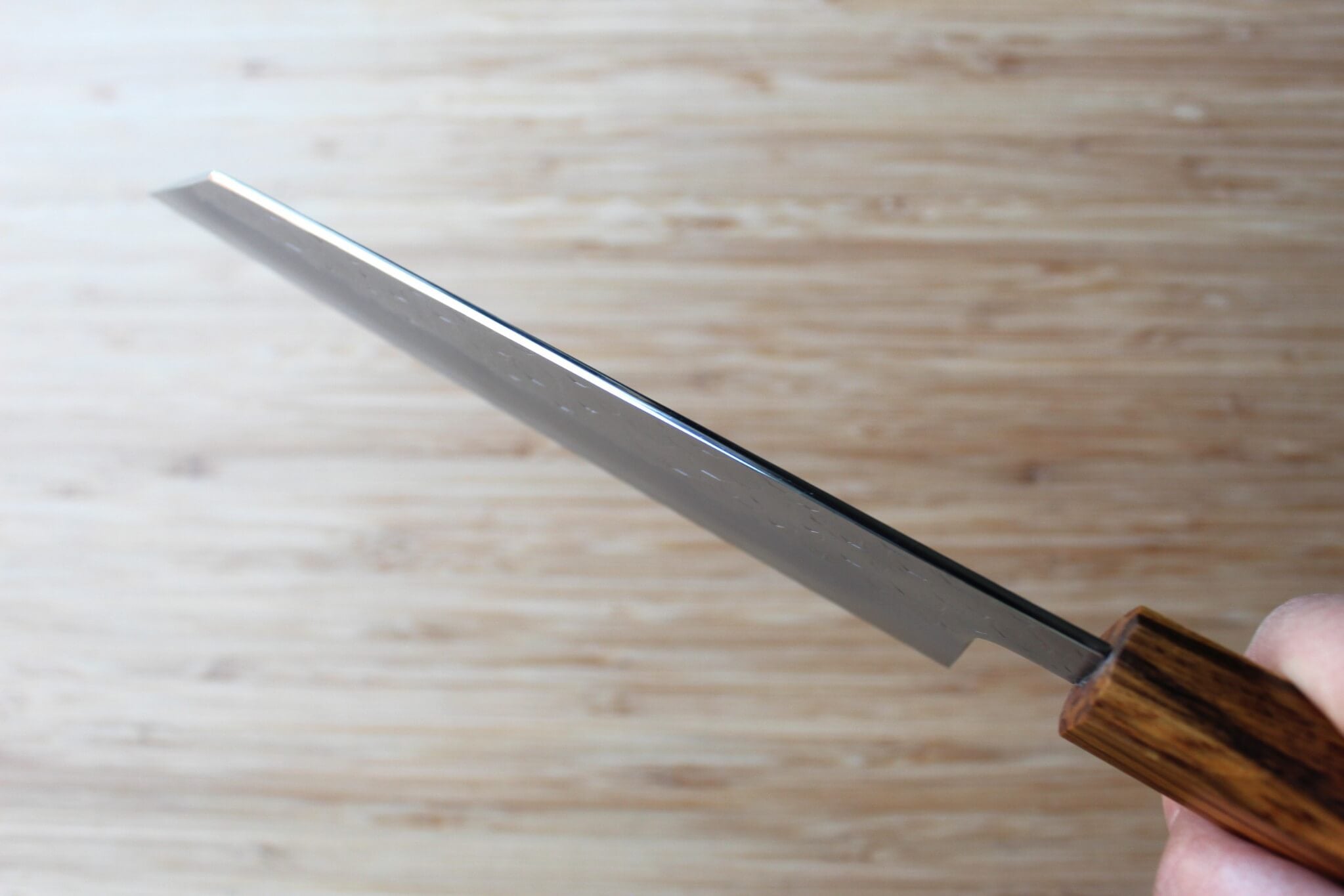 Hado Shiosai SG2 Powdered Stainless 180mm Bunka - Oak Wood Handle
