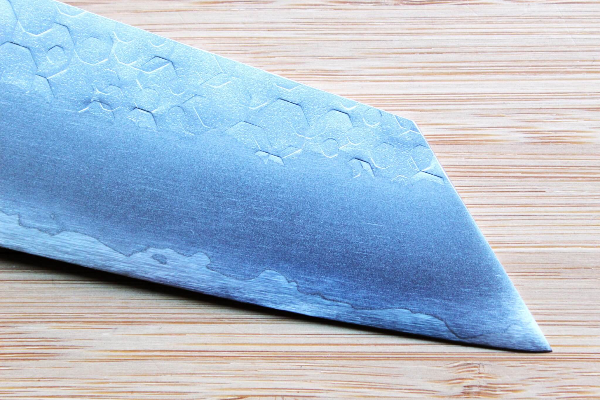 Hado Shiosai SG2 Powdered Stainless 210mm Kengata Gyuto  - Oak Wood Handle