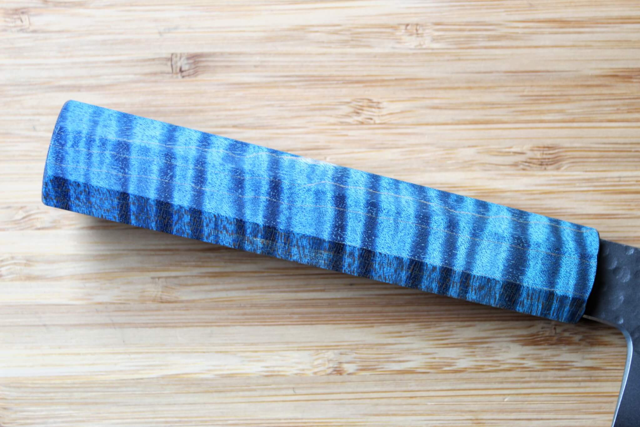 Hado Shiosai SG2 Powdered Stainless 135mm Small Bunka -  Stabilized Wood Handle