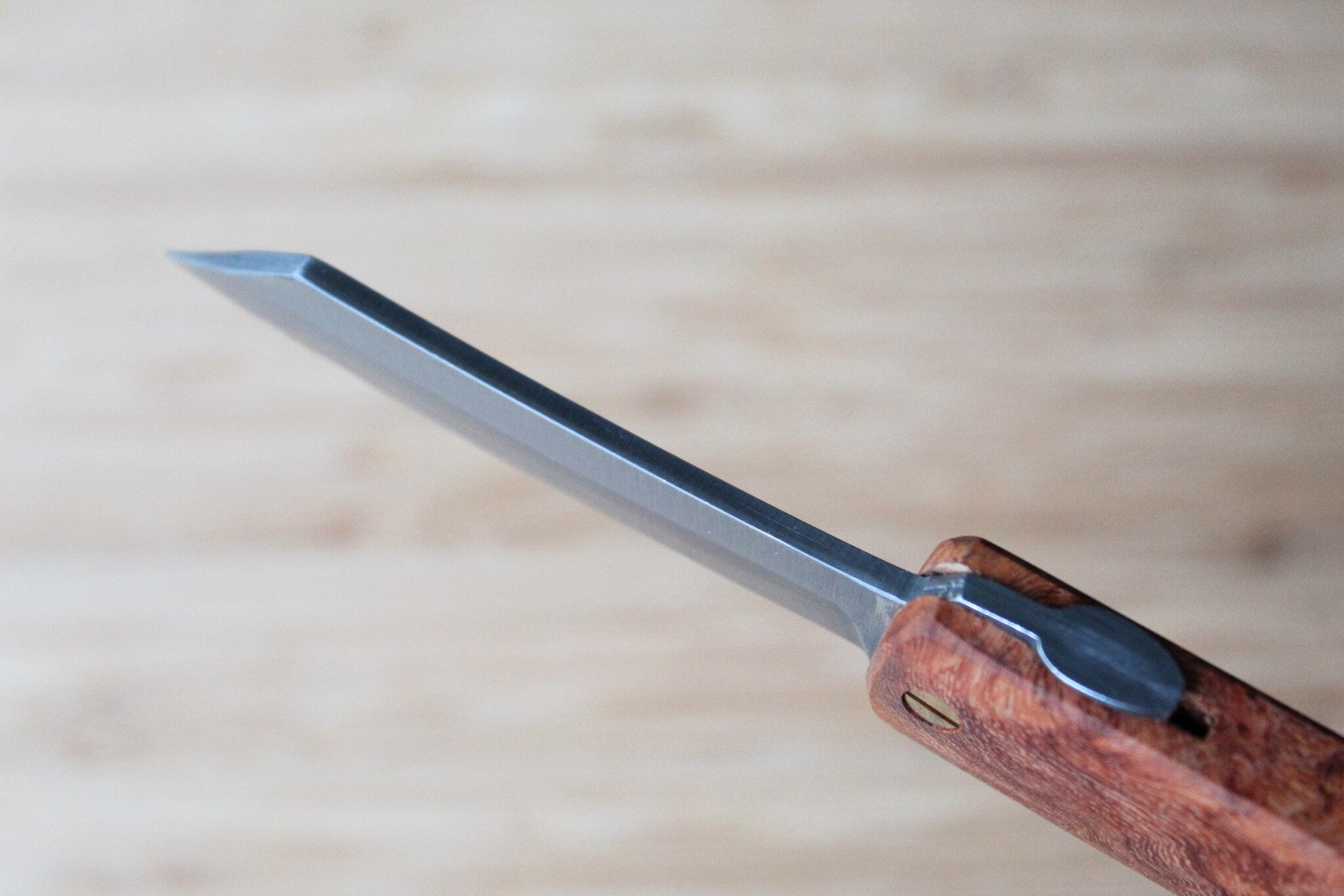 Higonokami Karin Quince Wood Handle VG-10 Japanese Folding Pocket Knife