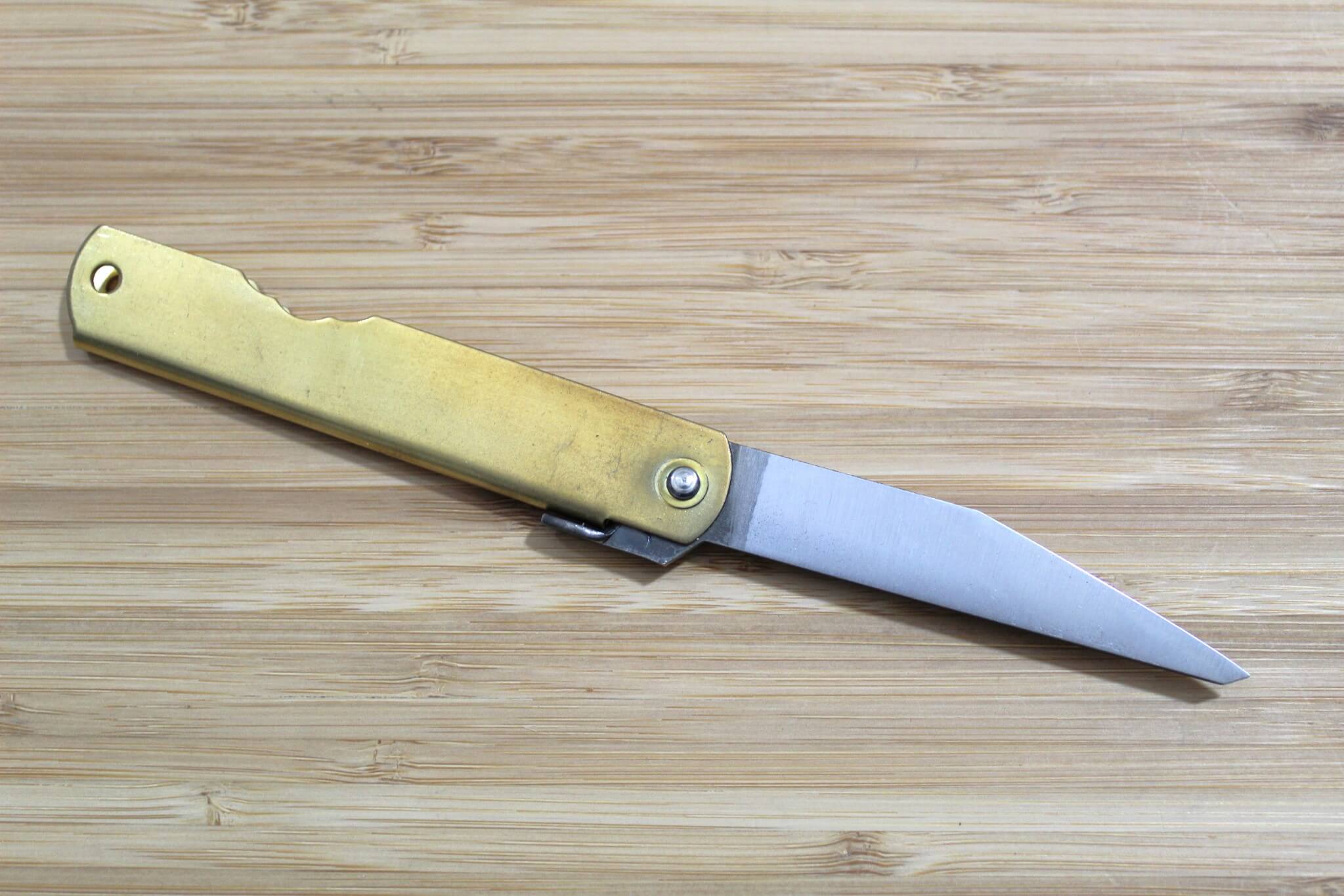 Higonokami Kataba Single Blade Aogami Japanese Folding Pocket Knife