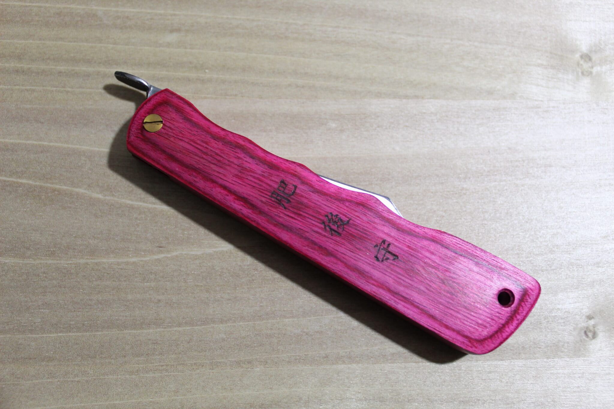 Higonokami Woody VG10 Japanese Folding Pocket Knife Beni (Red)