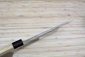 Hounen Kihan Oborozuki Ginsan Nashiji Nakiri Knife 165 mm / 6.5" with Magnolia Handle