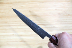 Hounen Kihan Oborozuki Ginsan Nashiji Petty Knife 150 mm / 5.9" with Magnolia Handle