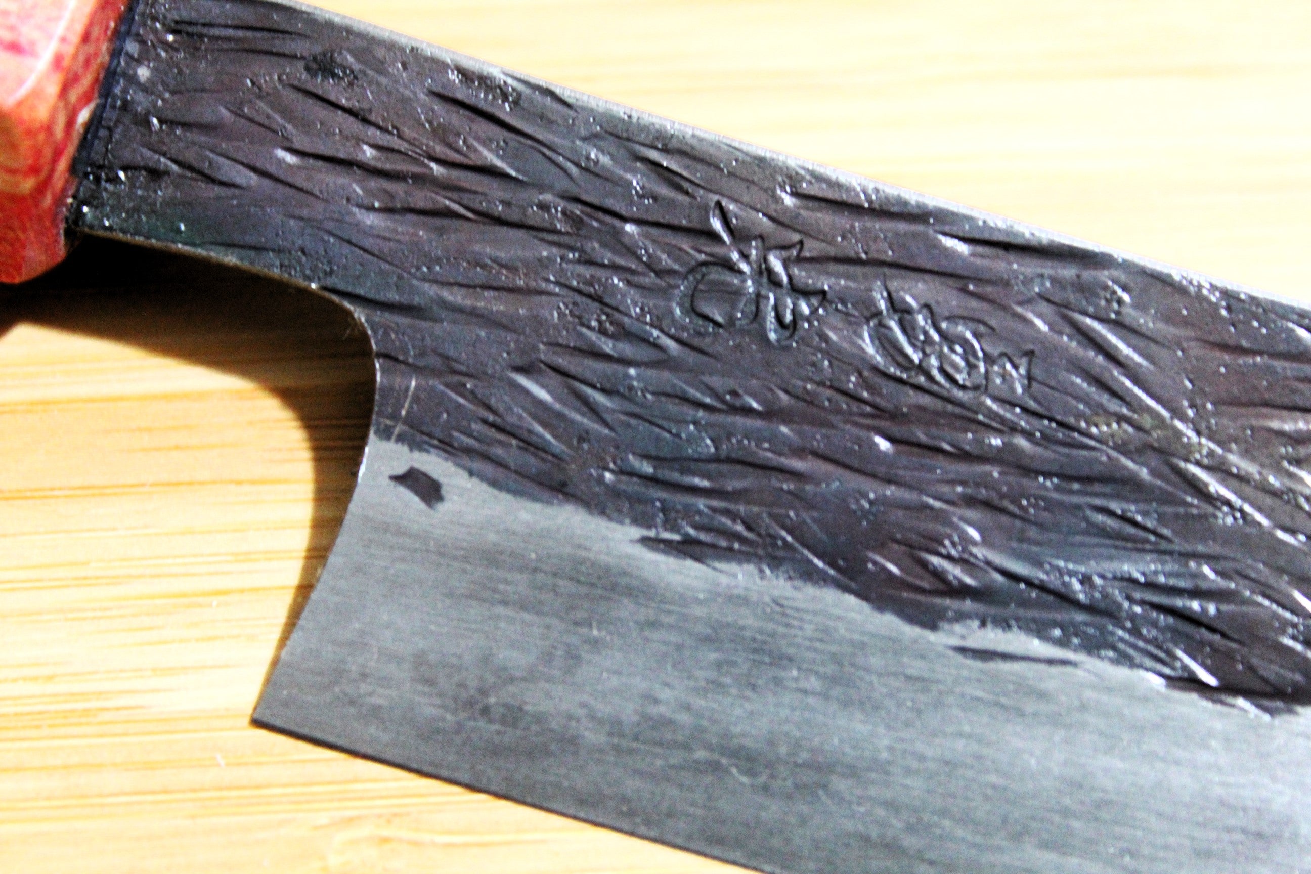 Isamitsu Shirogami #1 / White Steel #1 Kiritsuke 165 mm / 6.5" Red Two Tone Maple Handle