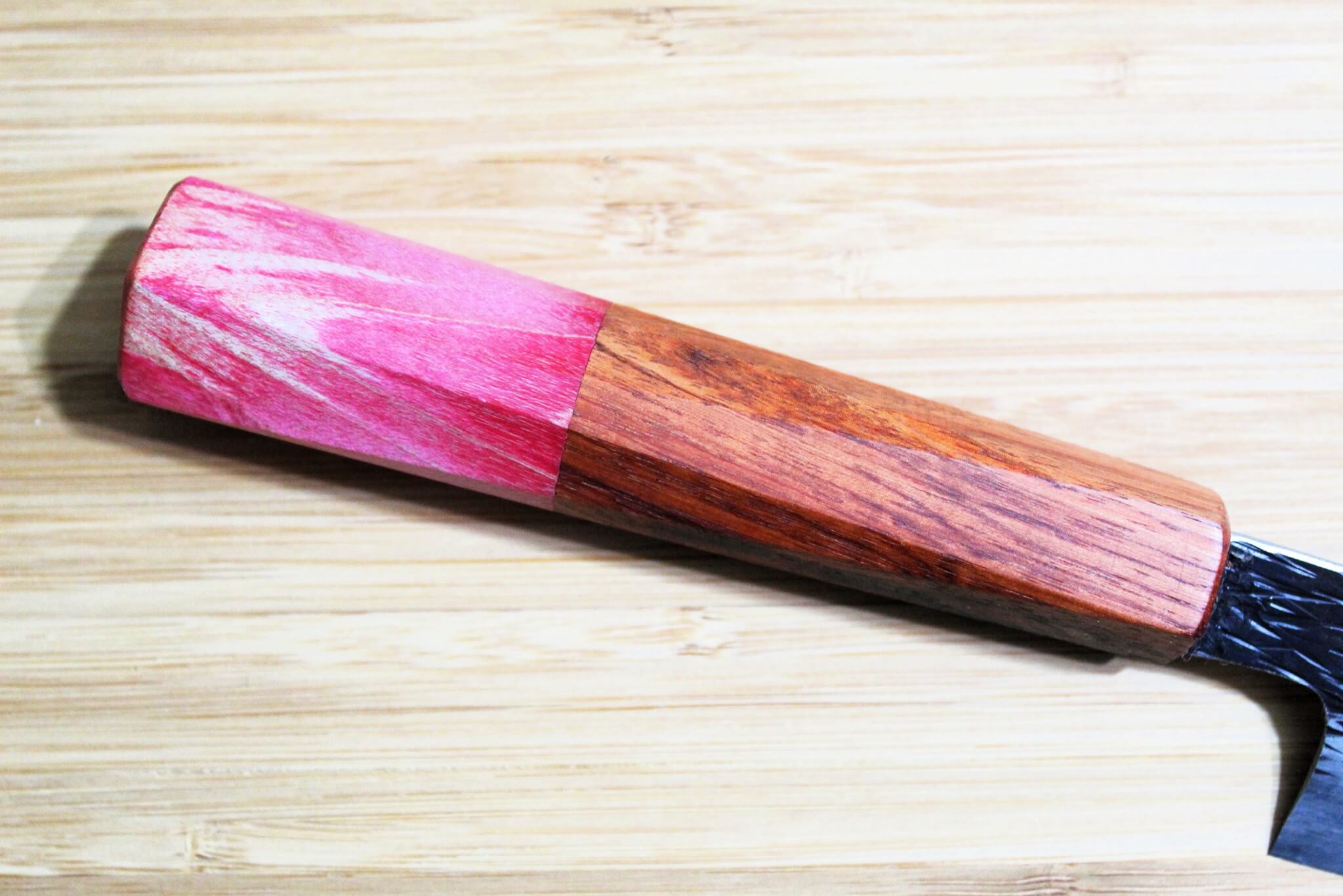 Isamitsu Shirogami #1 / White Steel #1 Petty 120 mm / 4.7" Brown Two Tone Maple Handle