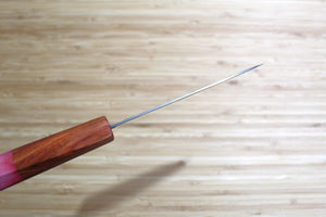 Isamitsu Shirogami #1 / White Steel #1 Petty 120 mm / 4.7" Brown Two Tone Maple Handle