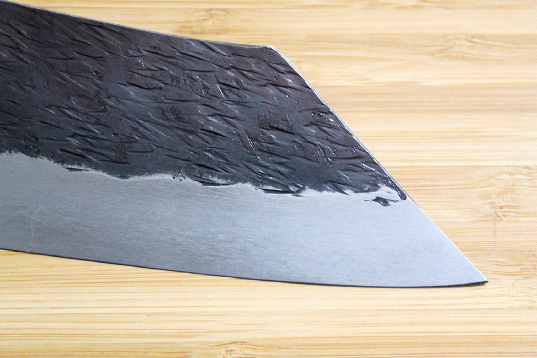 Isamitsu Shirogami #1 / White Steel #1 Kiritsuke 165 mm / 6.5" Red Two Tone Maple Handle