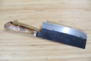 Isamitsu Shirogami #1 / White Steel #1 Nakiri 165 mm / 6.5" Japanese Pagoda Handle