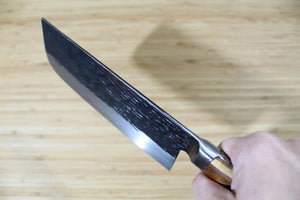 Isamitsu Shirogami #1 / White Steel #1 Nakiri 165 mm / 6.5" Japanese Pagoda Handle