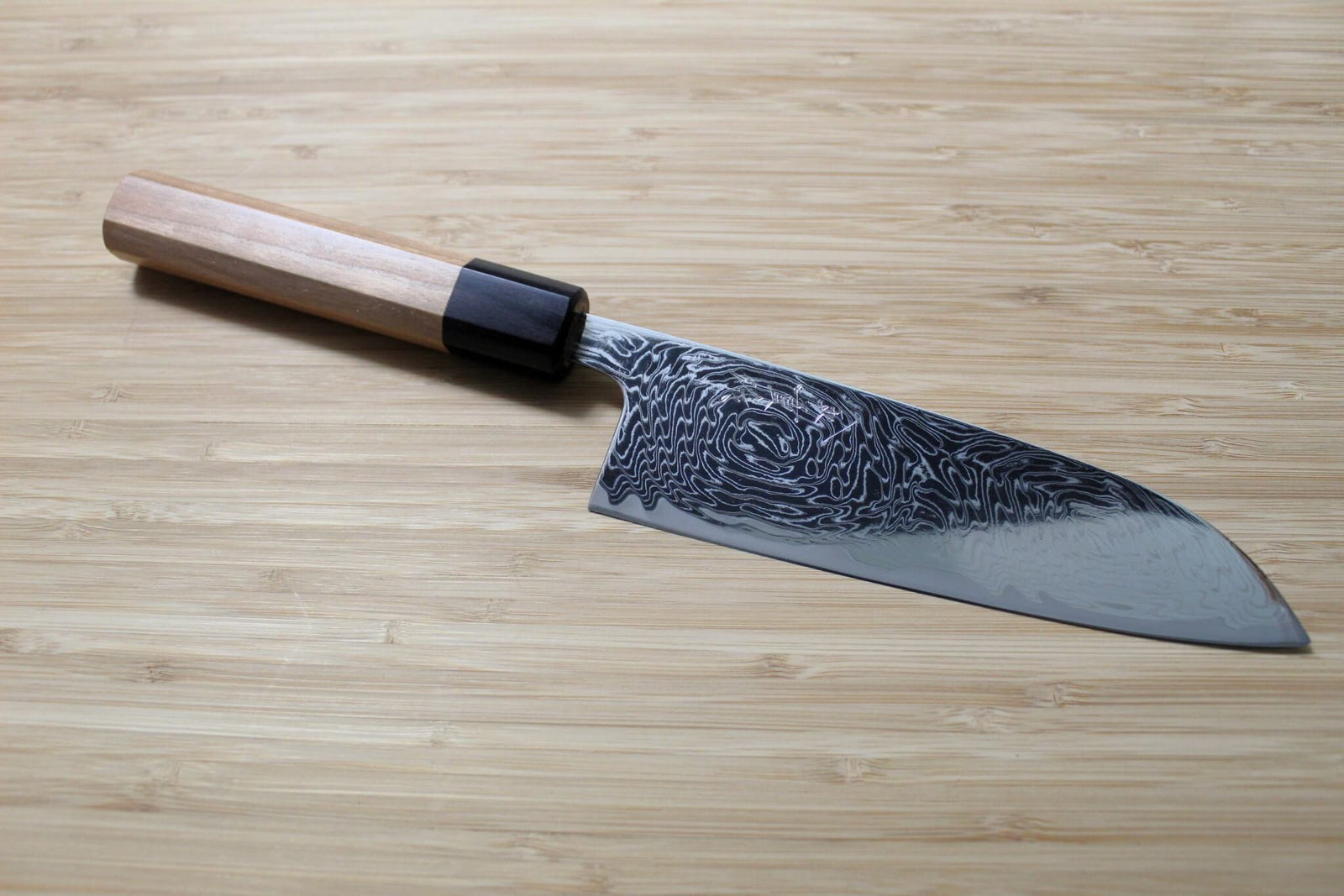 Kaneshige Hamono Vortex Nickle Damascus Santoku Knife 165 mm (6.5")