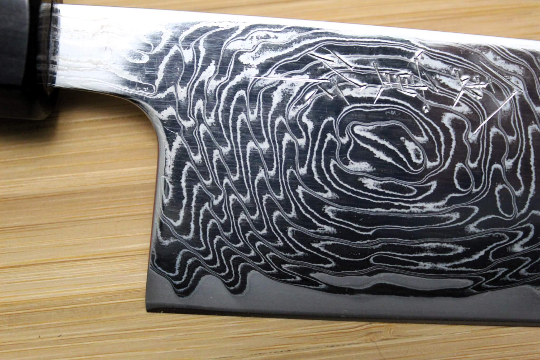 Kaneshige Hamono Vortex Nickle Damascus Santoku Knife 165 mm (6.5")