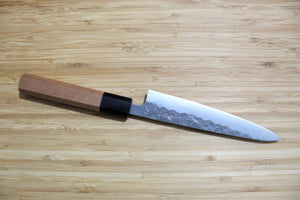 Kaneshige Hamono Ginsan Nashiji Petty Knife 150 mm (5.9") Cherry Handle