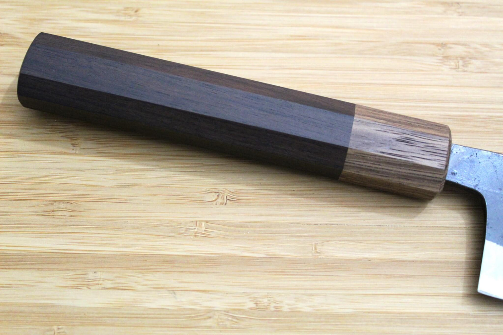 Kaneshige Hamono Kurouchi Aoniko Nakiri Knife 170 mm / 6.7" Khii Ebony Handle
