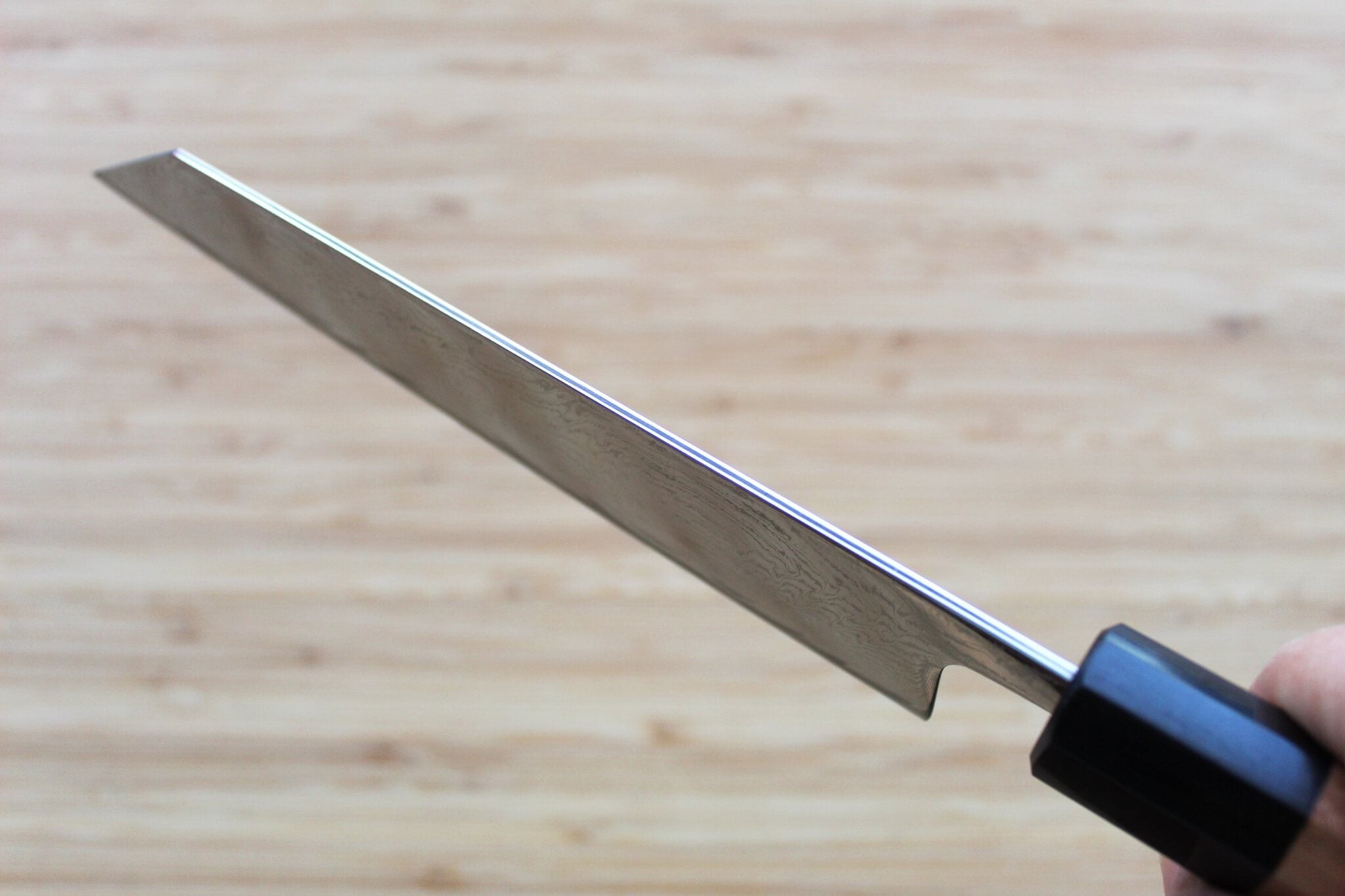 Kaneshige Hamono Vortex Nickle Damascus Bunka Knife 170 mm (6.7")