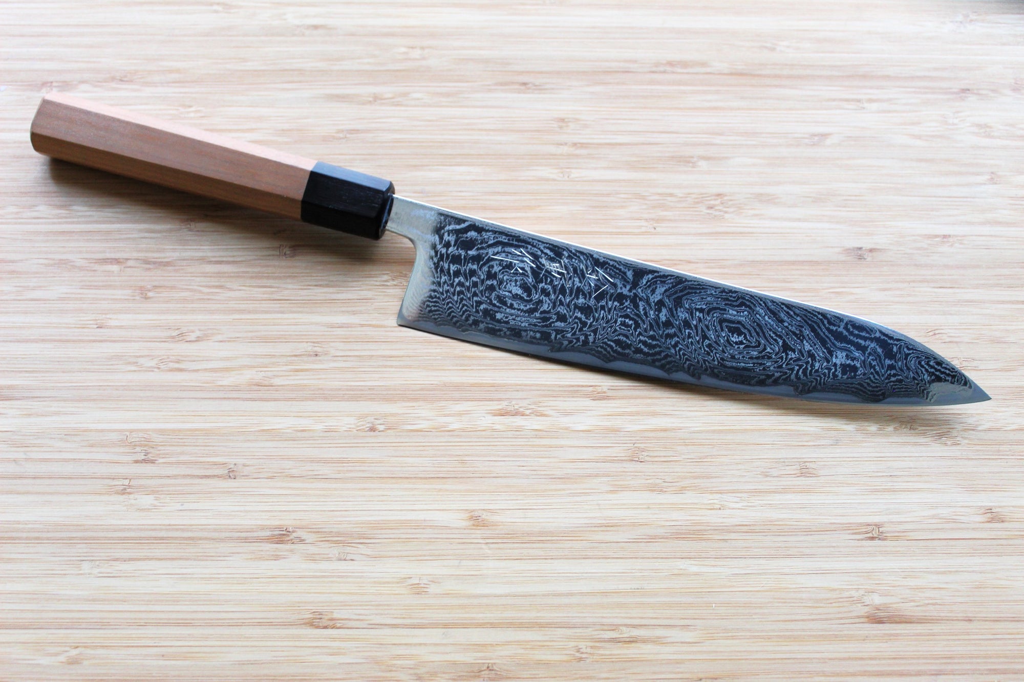 Kaneshige Hamono Vortex Nickle Damascus Gyuto Knife 210 mm (8.2")