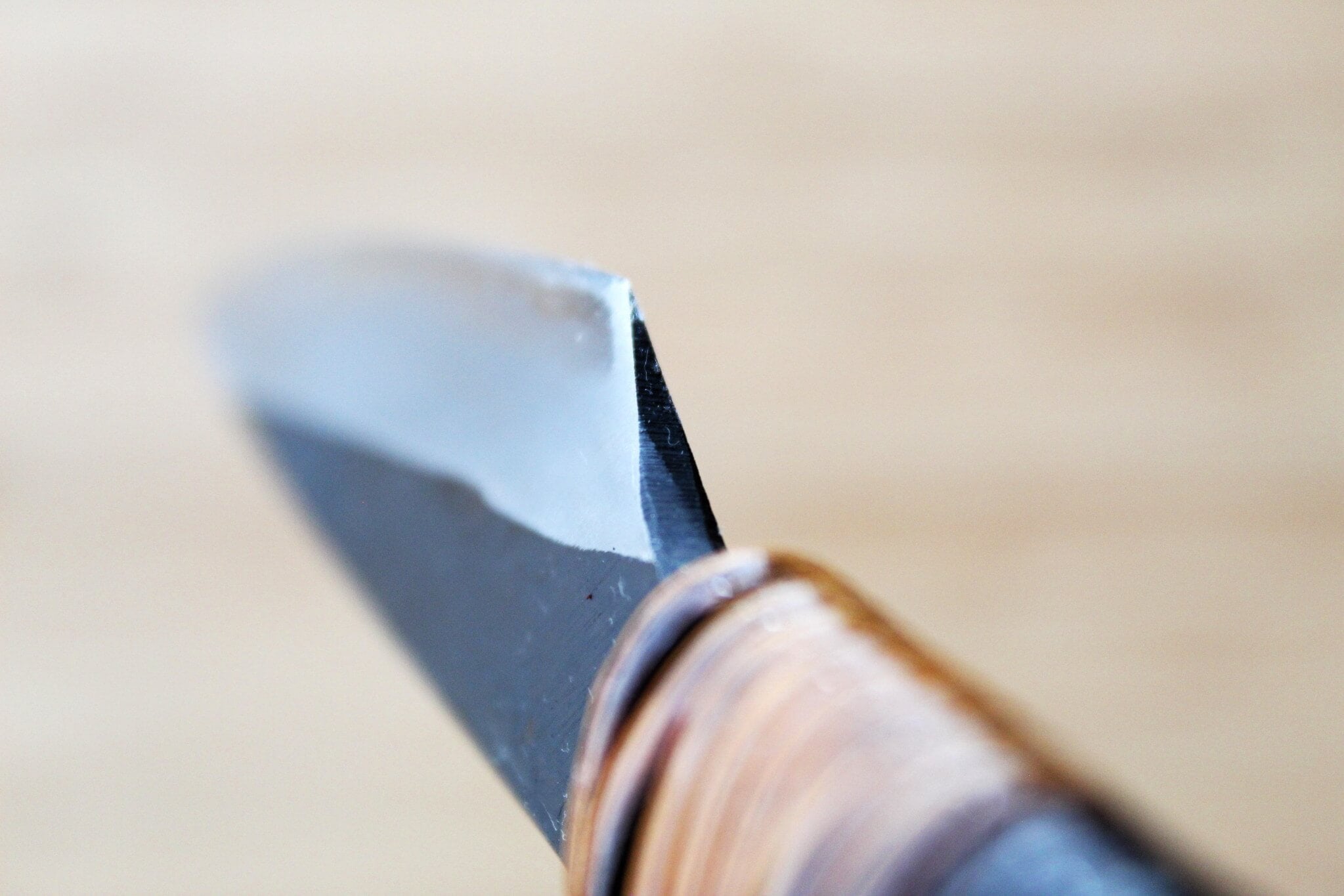 Kyokokaji Shokei 105mm Full-Tang Wide Petty Knife with 3mm Thick Spine and Fujimaki Handle