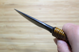 Kyokokaji Shoukei Shironiko Kurouchi Petty / Paring 65 mm (2.5") Fujimaki Handle