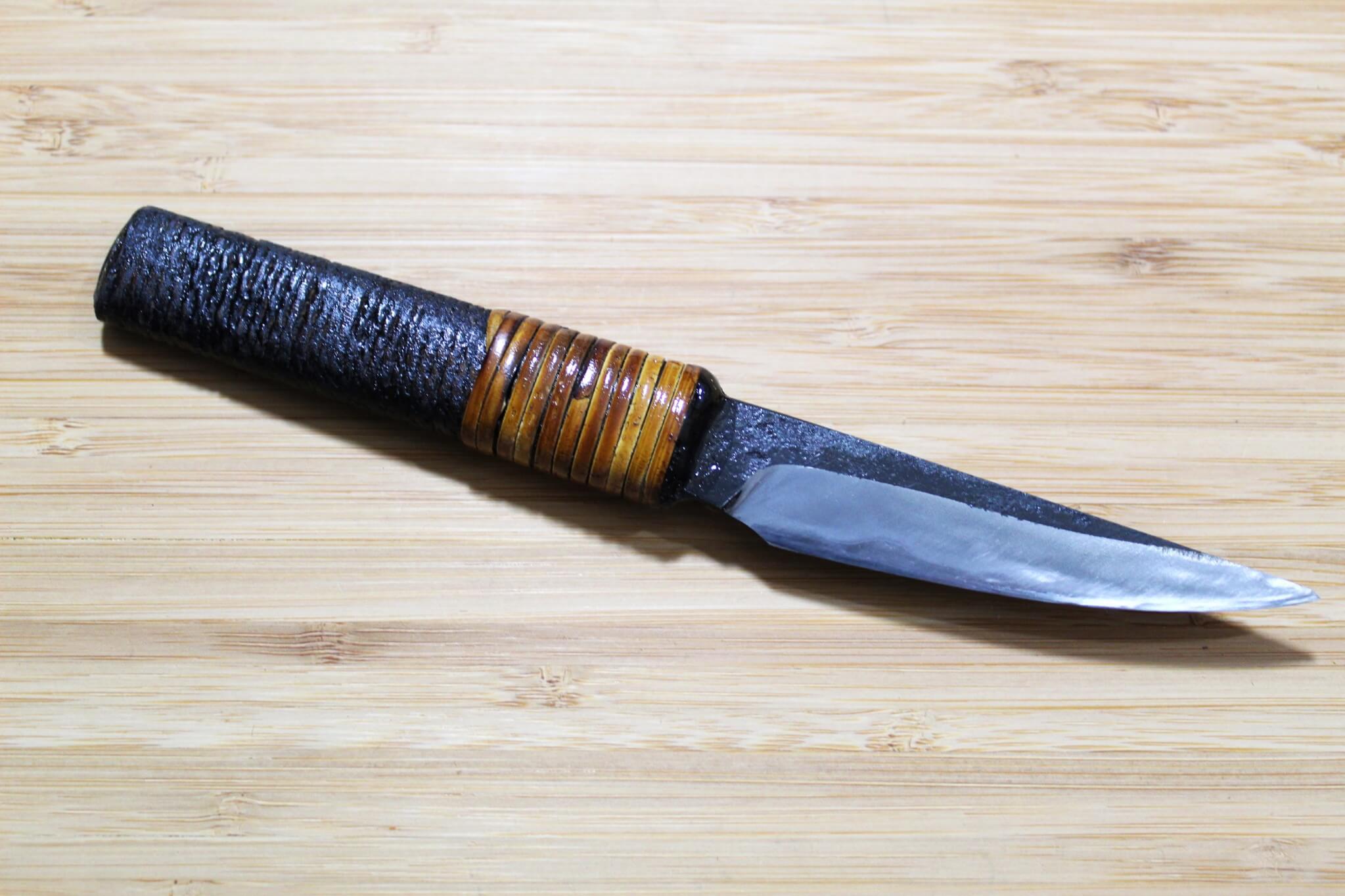 Kyokokaji Shokei Shironiko Kurouchi Petty / Paring 75 mm (3.0") Fujimaki Handle