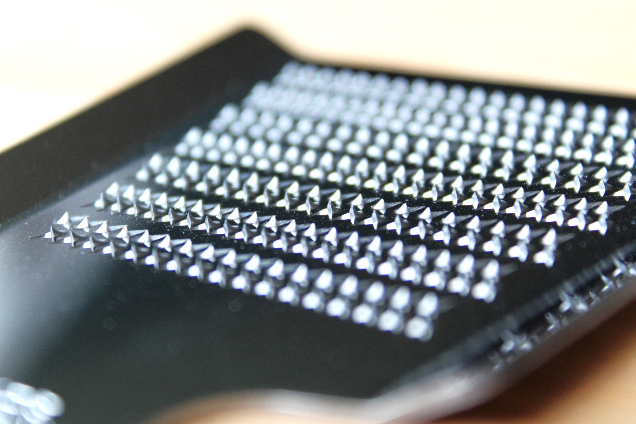 Stainless Steel Japanese Grater / Oroshigane Mini with Bamboo Brush