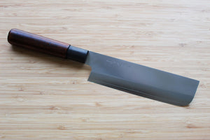 Misuzu Hamono Nakiri VG-10 Stainless Steel 160 mm / 6.3" Urushi Lacquer Magnolia Handle