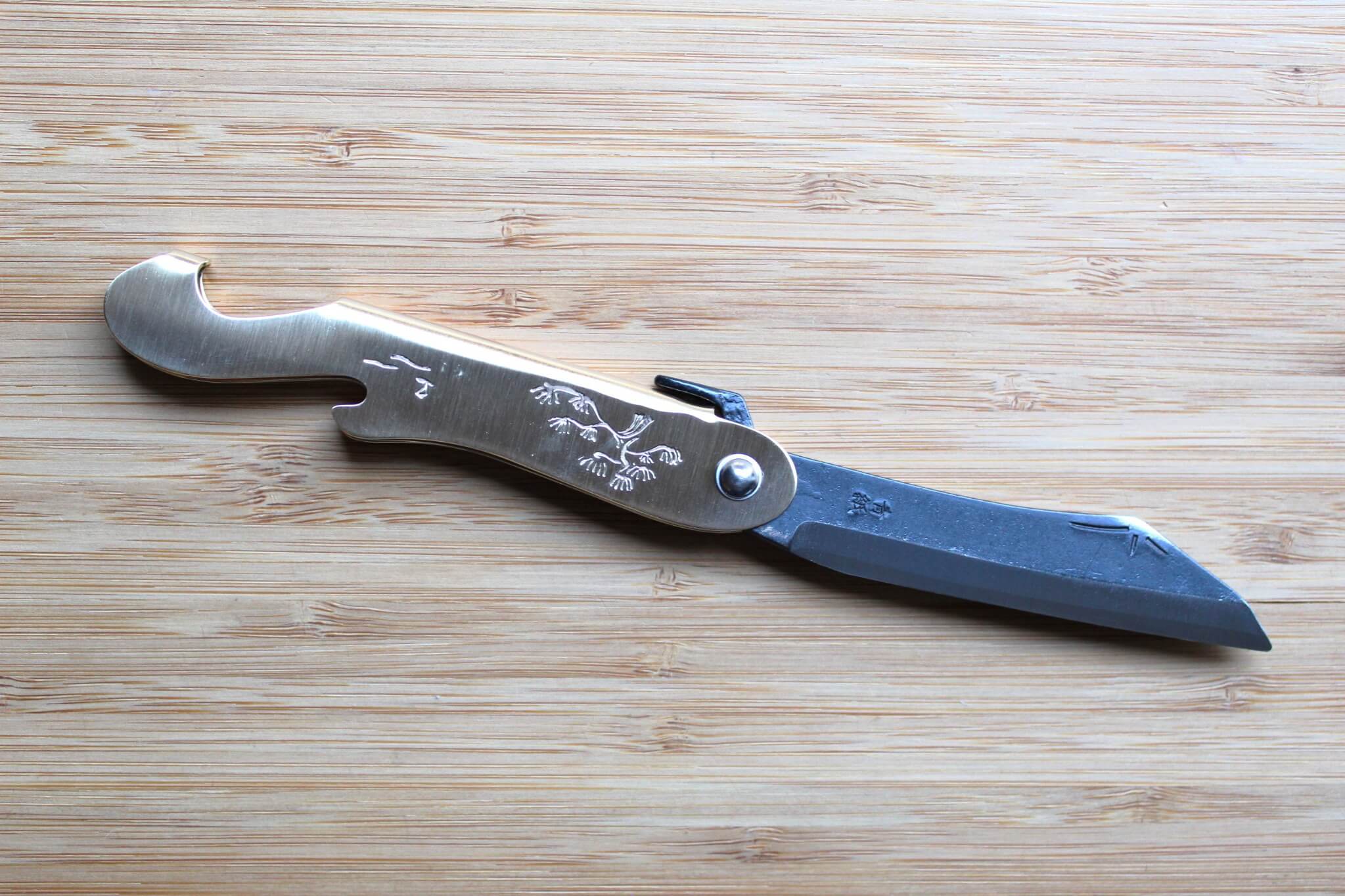 Mujun Mt. Fuji Japanese High Carbon Steel Folding Pocket Knife