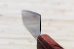OUL Uzu Vortex Nickle Damascus Bunka 170 mm / 6.7" Lacquer Handle