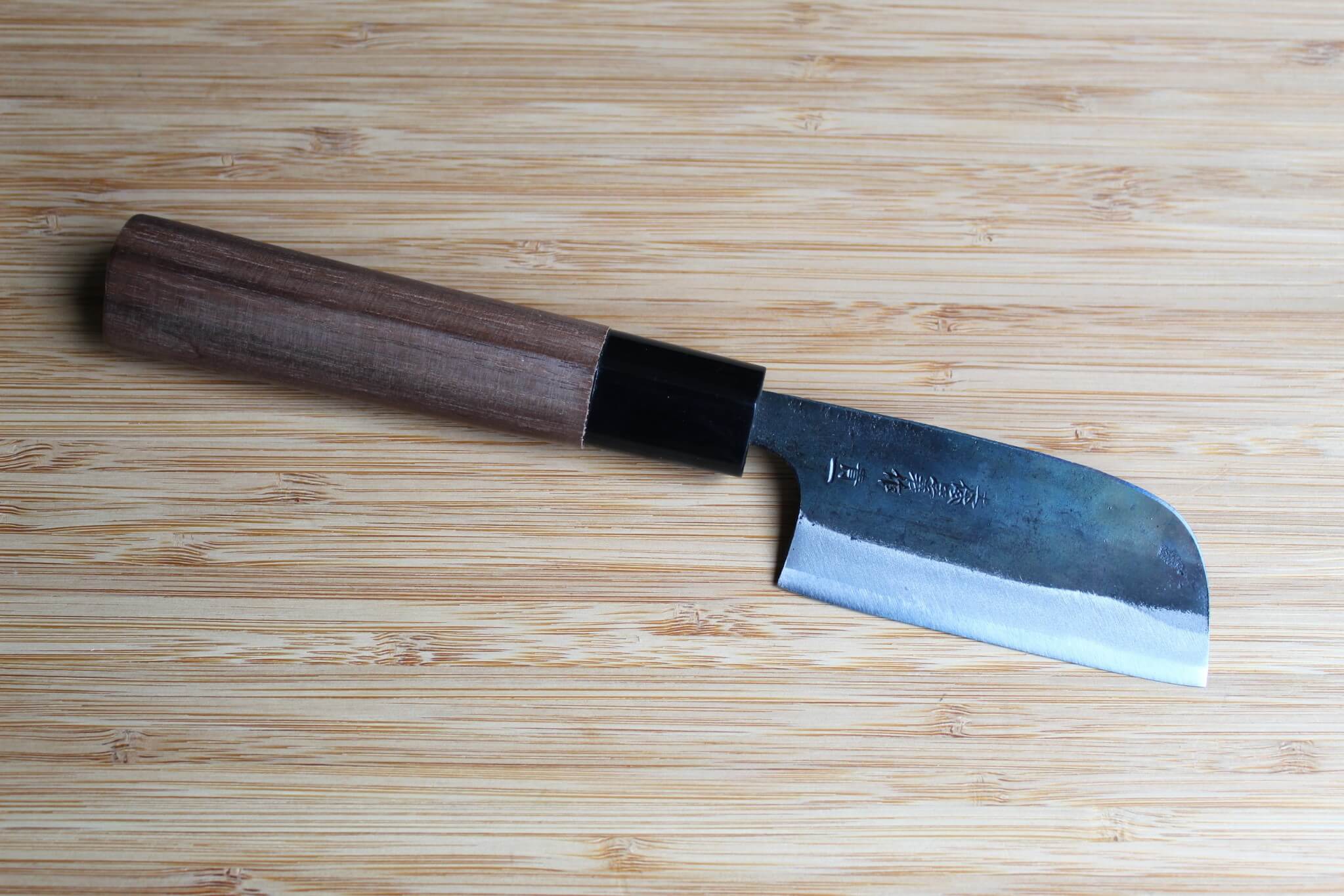 OUL Kurouchi Aogami Paring Knife 75 mm / 3.0" Walnut Handle