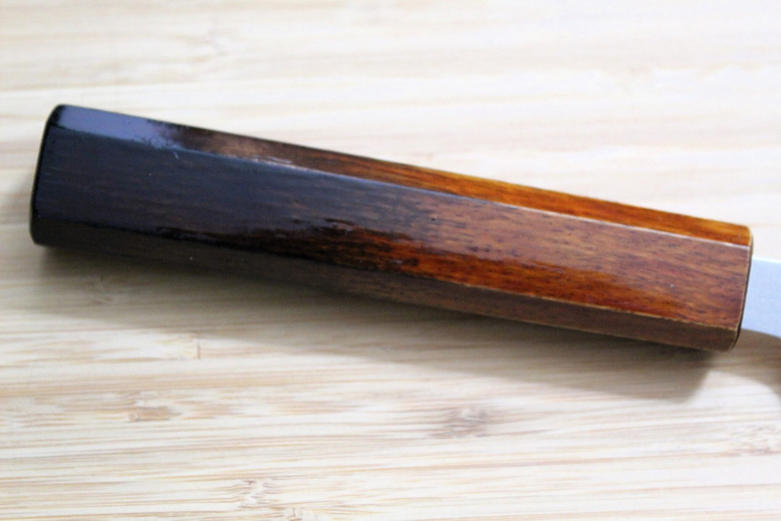 OUL Uzu Vortex Nickle Damascus Sujihiki 240 mm / 9.4" Lacquer Handle