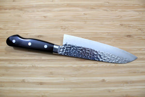 OUL VG-10 Damascus Tsuchime Santoku 180 mm / 7.1"